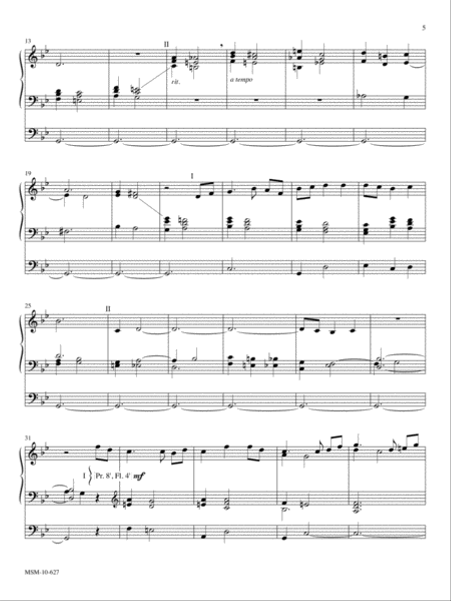 Prelude and Postlude on THAXTED Organ scores gallery preview page 3