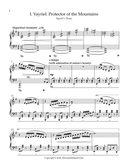 The Etherea Suite, Volume 1 for Solo Piano (Complete) Piano Method - Digital Sheet Music