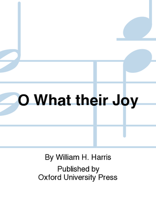 Book cover for O What their Joy