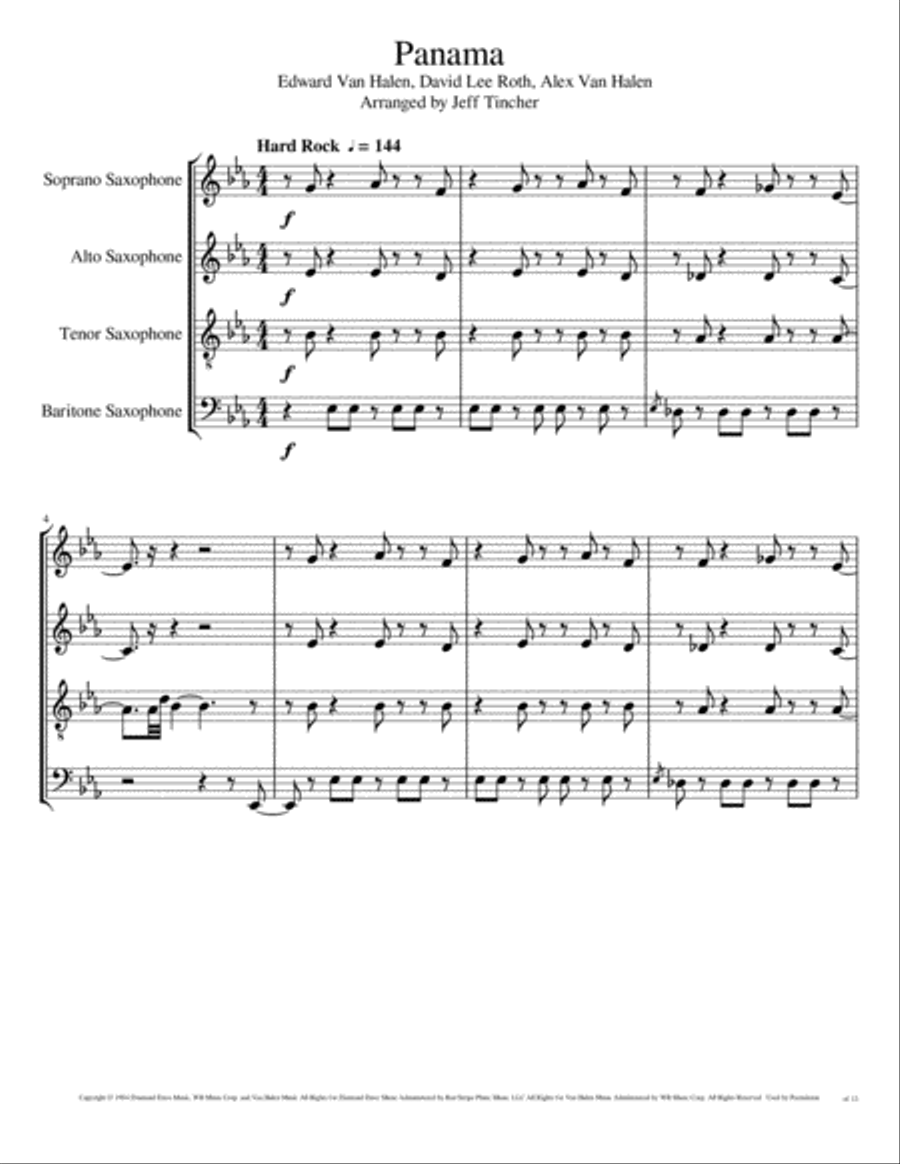 Panama Woodwind Quartet scores gallery preview page 2