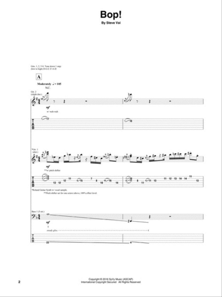 Steve Vai - Modern Primitive Electric Guitar scores gallery preview page 3