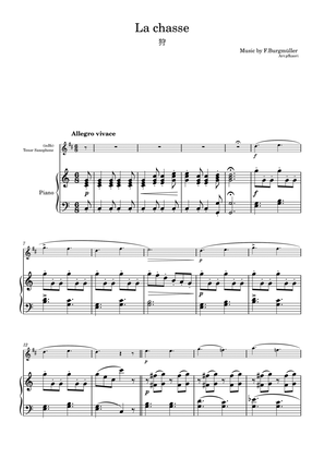 Burgmüller "La chasse" Tenor Sax & piano