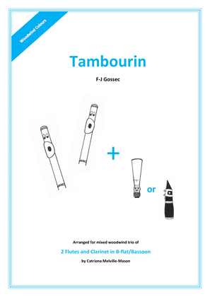 Book cover for Tambourin (2 flutes & clarinet/bassoon)