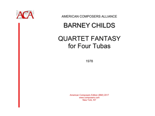 Book cover for [Childs] Quartet Fantasy for Four Tubas