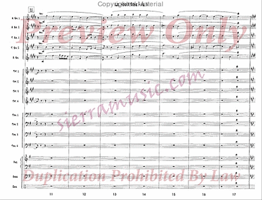 Lo, How A Rose E'er Blooming Jazz Ensemble scores gallery preview page 4