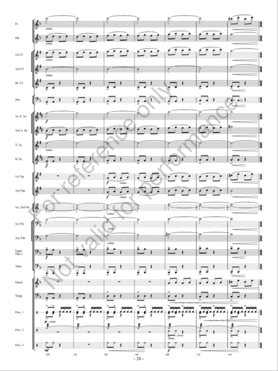 Avalanche! Concert Band scores gallery preview page 27
