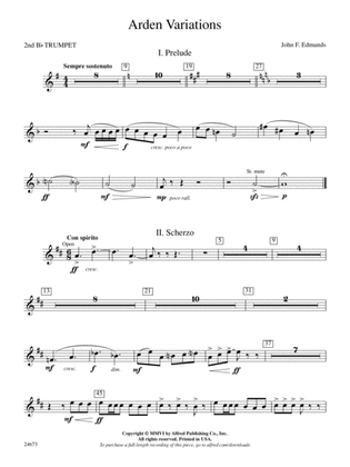 Arden Variations: 2nd B-flat Trumpet