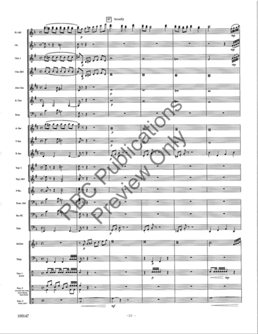 Rivers Concert Band scores gallery preview page 18