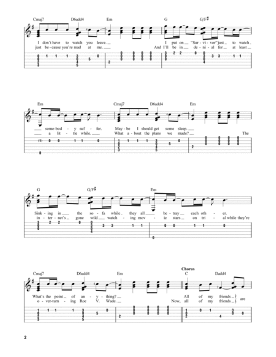 TV Acoustic Guitar scores gallery preview page 2