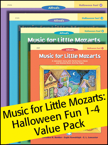 Music for Little Mozarts Halloween Fun! 1-4 (Value Pack)