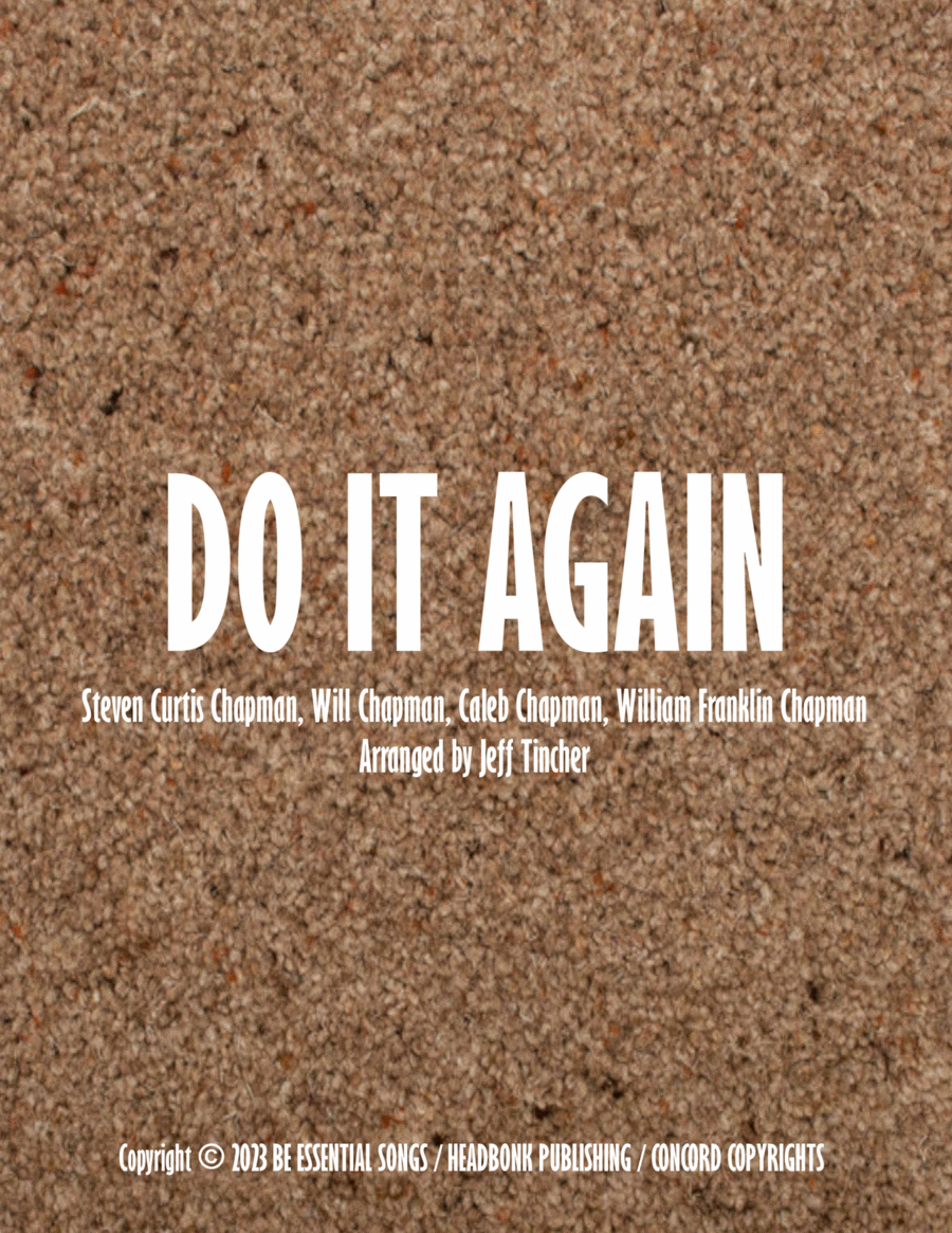 Do It Again Piano, Vocal, Guitar scores gallery preview page 1