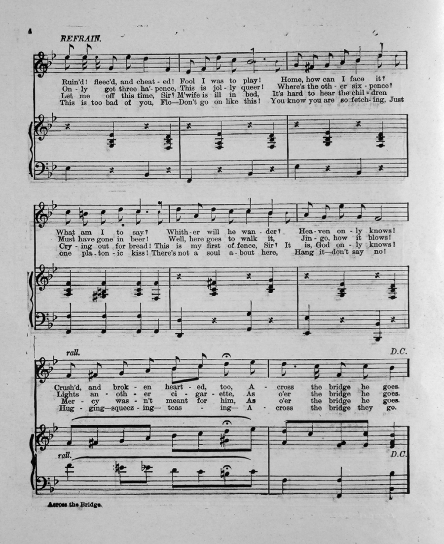 Across the Bridge. Descriptive Song Voice - Digital Sheet Music page 4
