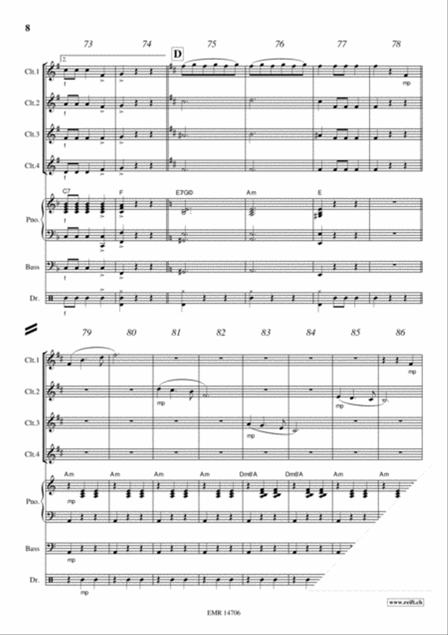 Donauwellen Clarinet scores gallery preview page 8