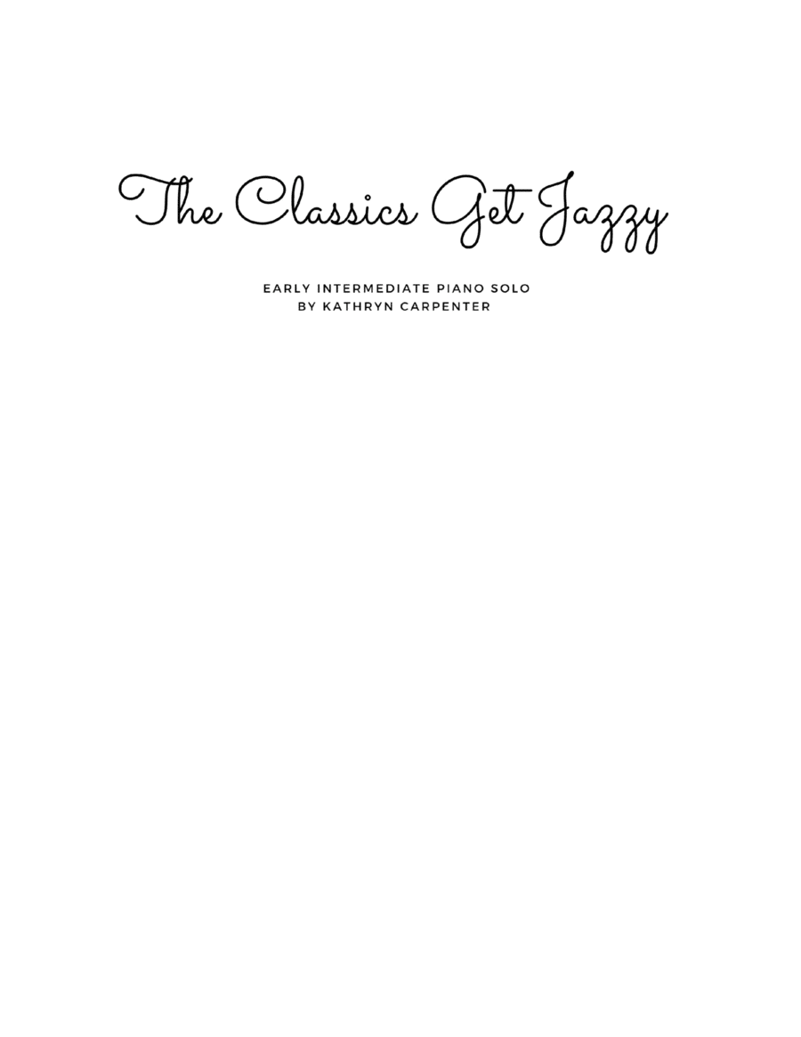 The Classics Get Jazzy Piano Method scores gallery preview page 1