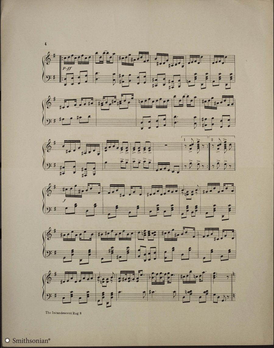 The Incandescent Rag Piano Solo - Digital Sheet Music page 4