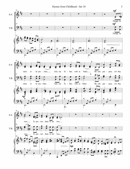 Hymns from Childhood - Set 10 (SATB) image number null
