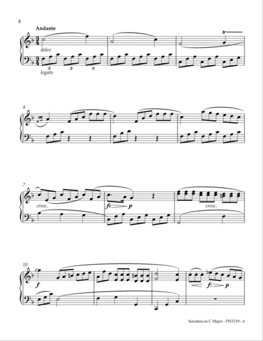 Sonatina Opus 36, Number 1 Piano Method scores gallery preview page 4