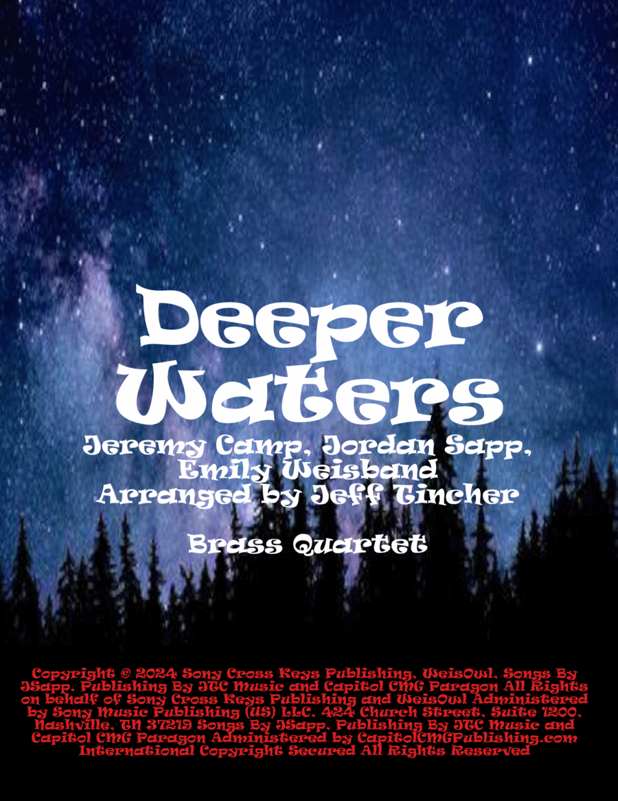 Deeper Waters Deeper Waters Brass Quartet scores gallery preview page 1