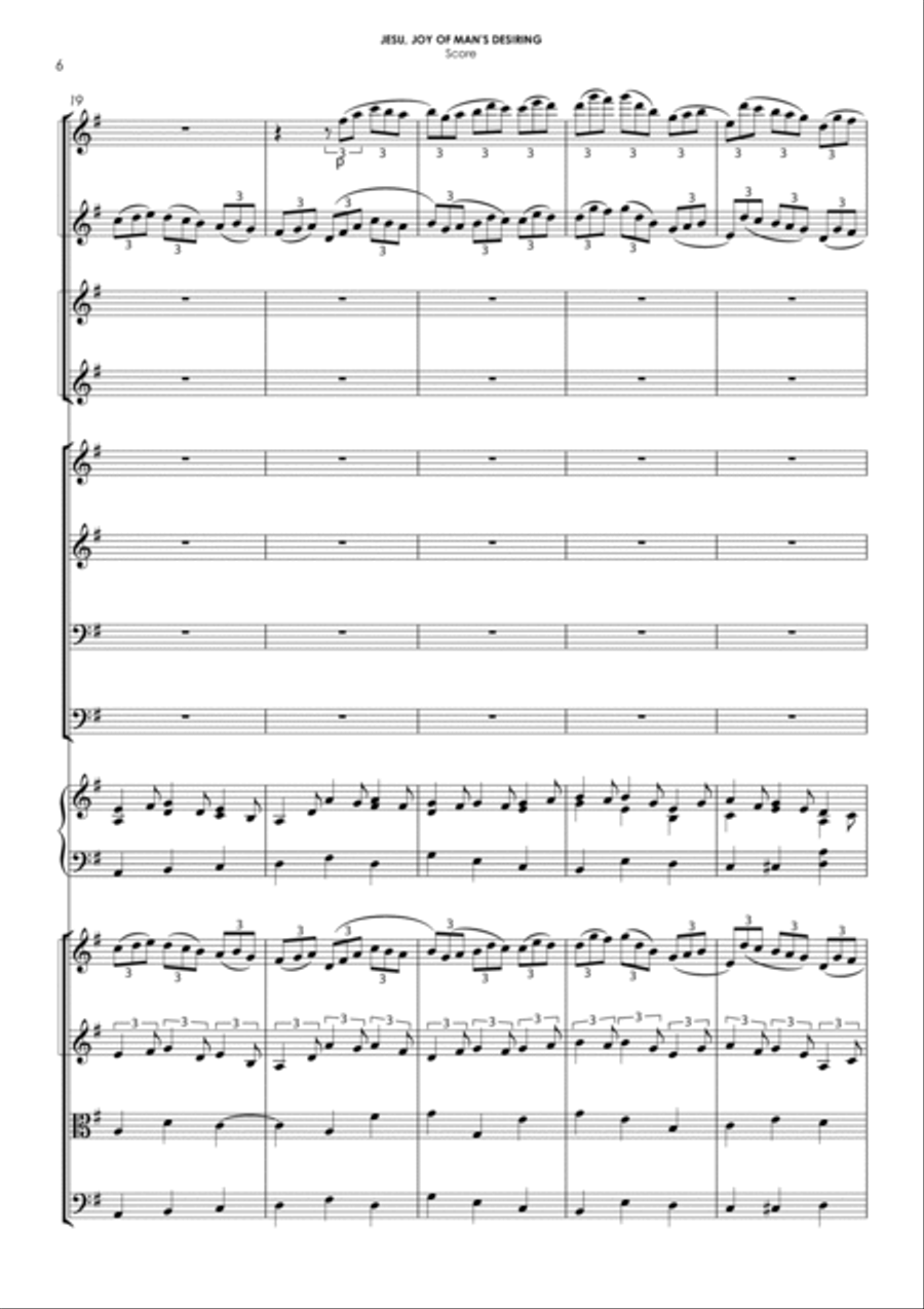 Jesu, Joy of Man's Desiring - for choir & orchestra Choir scores gallery preview page 6
