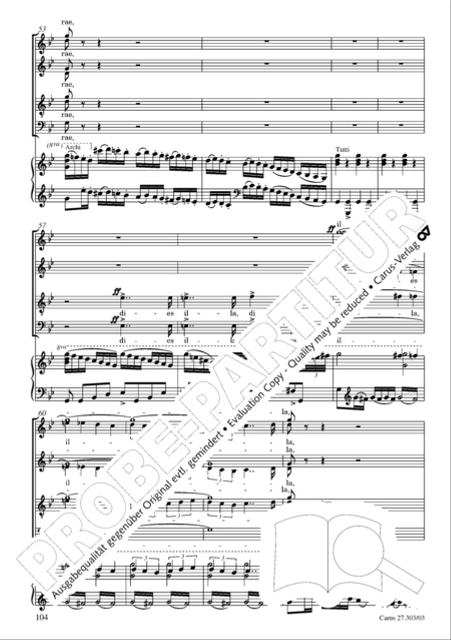 Messa da Requiem 4-Part scores gallery preview page 105