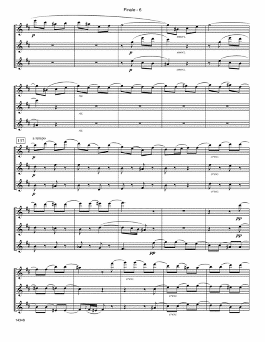 Finale (Movement IV, From Grand Trio, Op. 90) - Full Score