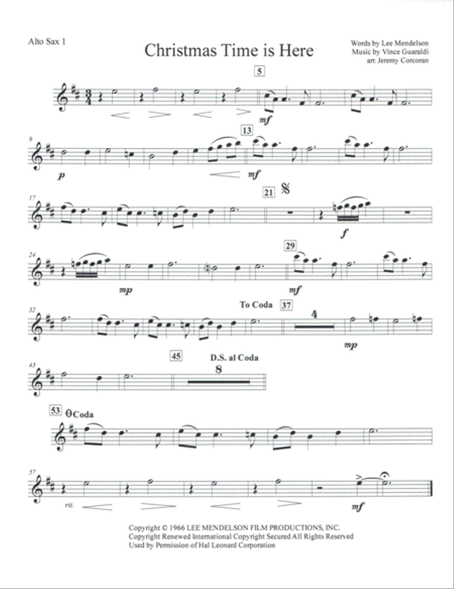 Christmas Time Is Here Jazz Ensemble scores gallery preview page 6