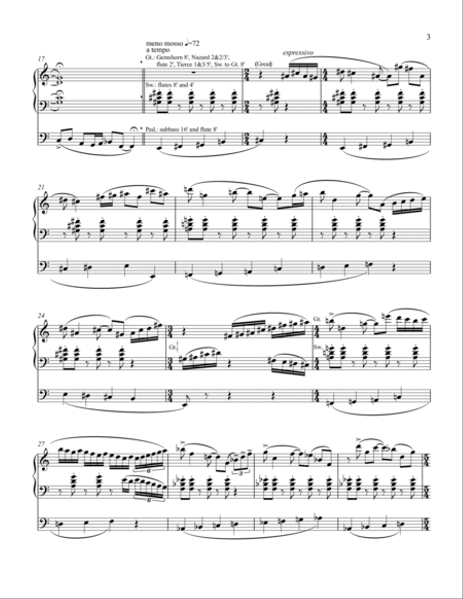 Sonata for Organ Organ Solo scores gallery preview page 3