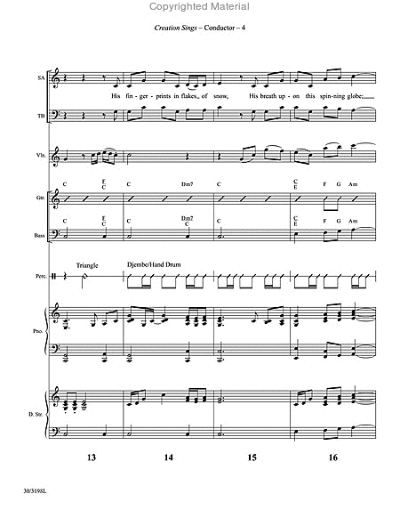 Creation Sings - Instrumental Ensemble Score and Parts image number null