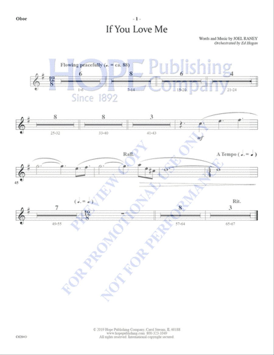 If You Love Me If You Love Me Choir scores gallery preview page 19