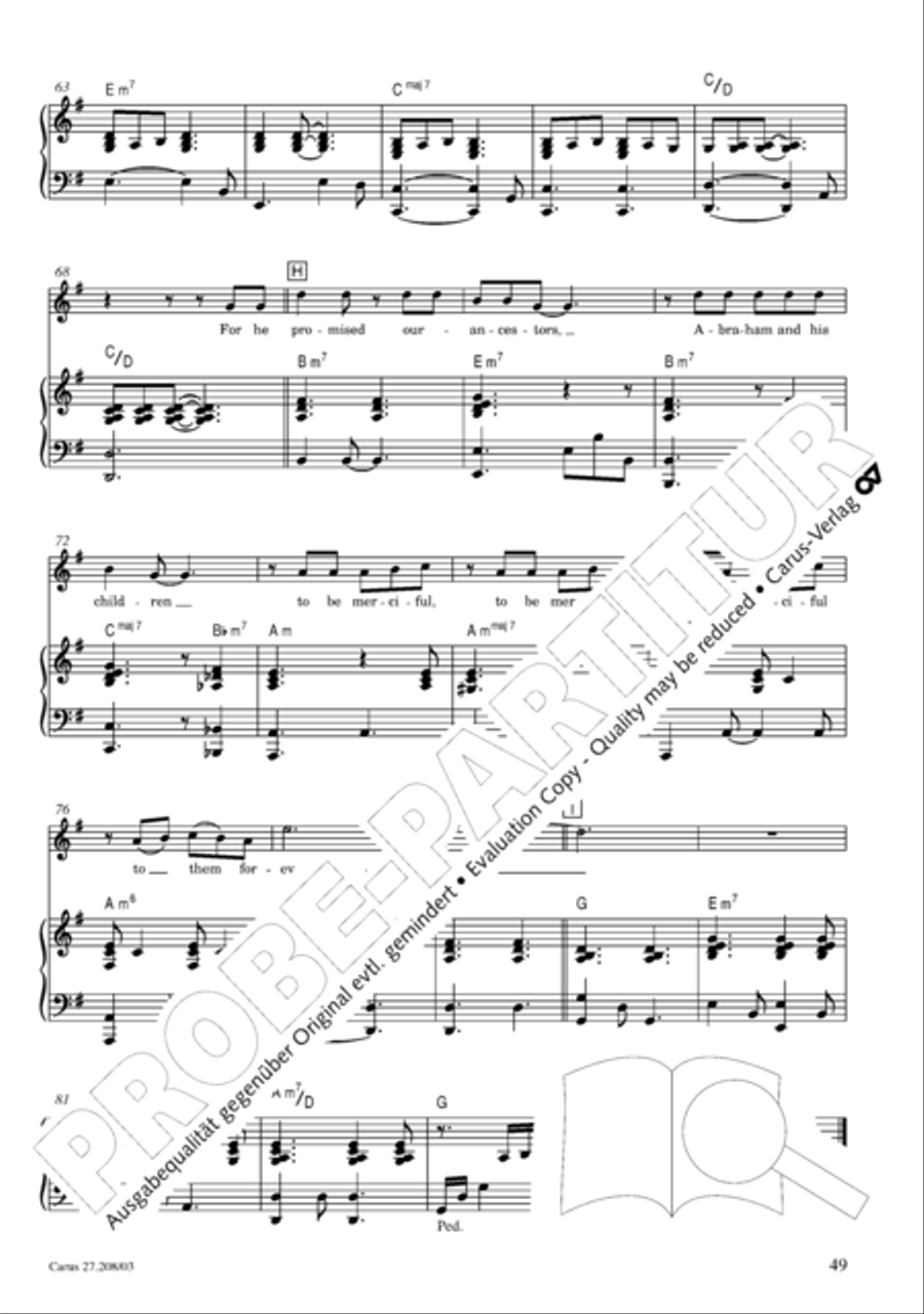 Magnificat 4-Part scores gallery preview page 50