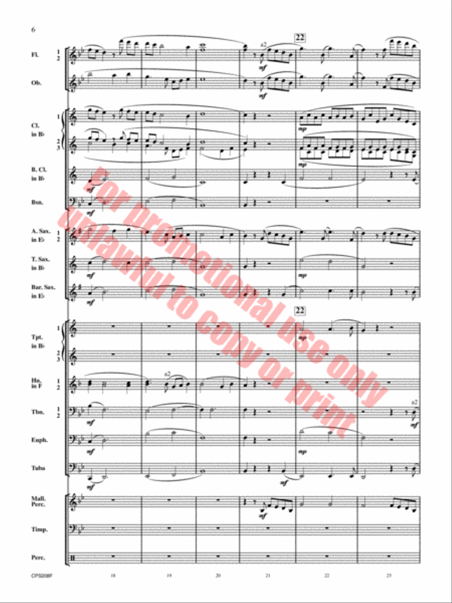 Winter Milky Way Winter Milky Way Concert Band scores gallery preview page 7