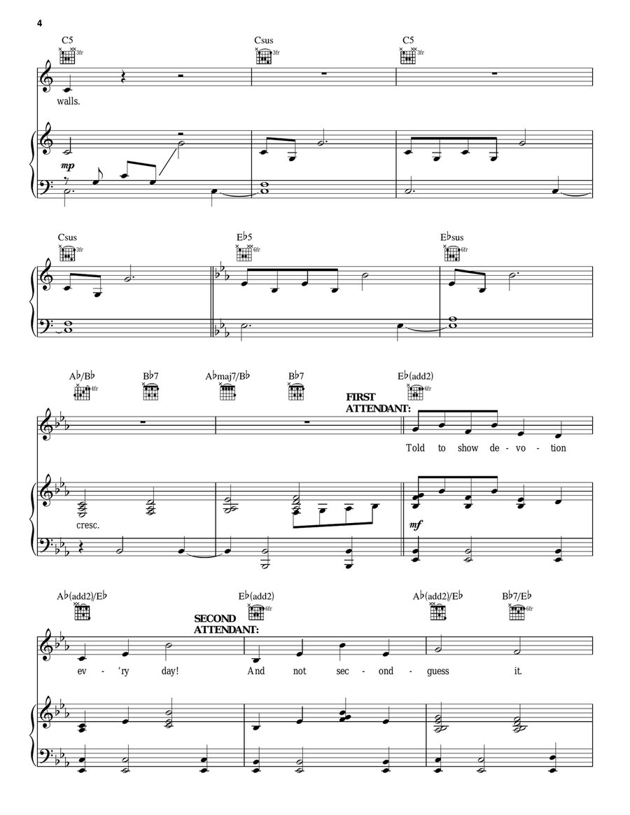 These Palace Walls (from Aladdin: The Broadway Musical) Guitar scores gallery preview page 4