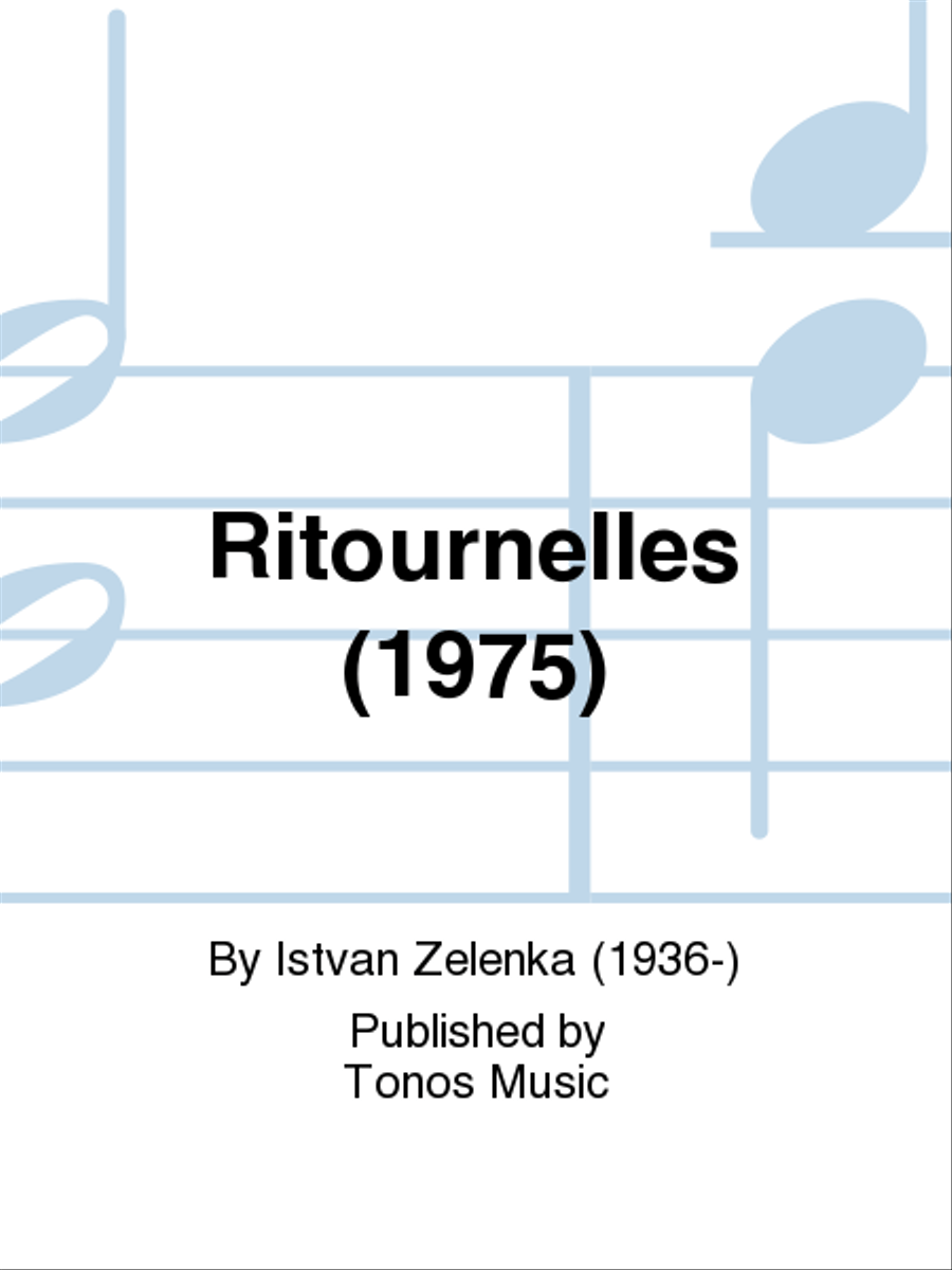 Ritournelles (1975) Bassoon scores gallery preview page 1