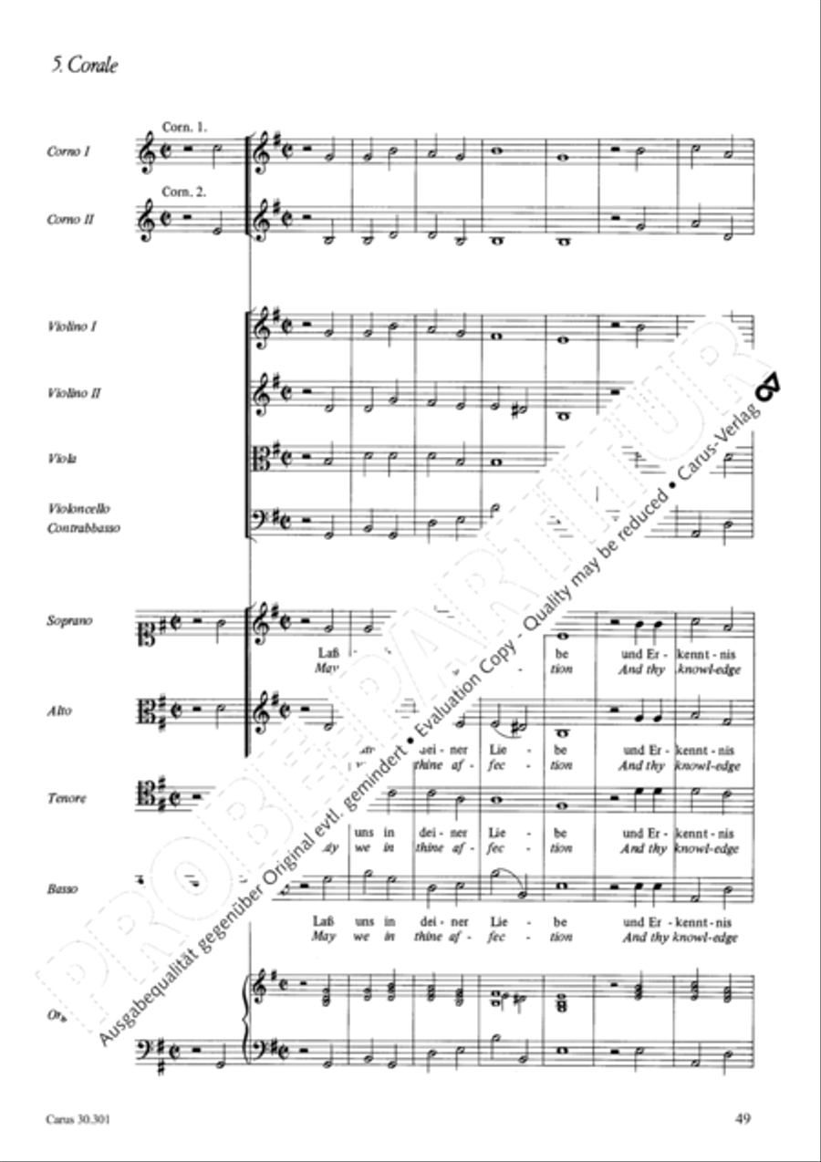 The love God bears us (Die Liebe Gottes ist ausgegossen) 4-Part scores gallery preview page 49