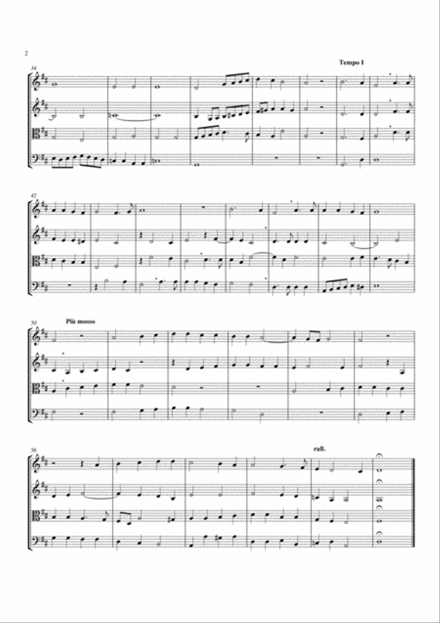 Vaghi Fiori Vaghi Fiori String Quartet scores gallery preview page 2