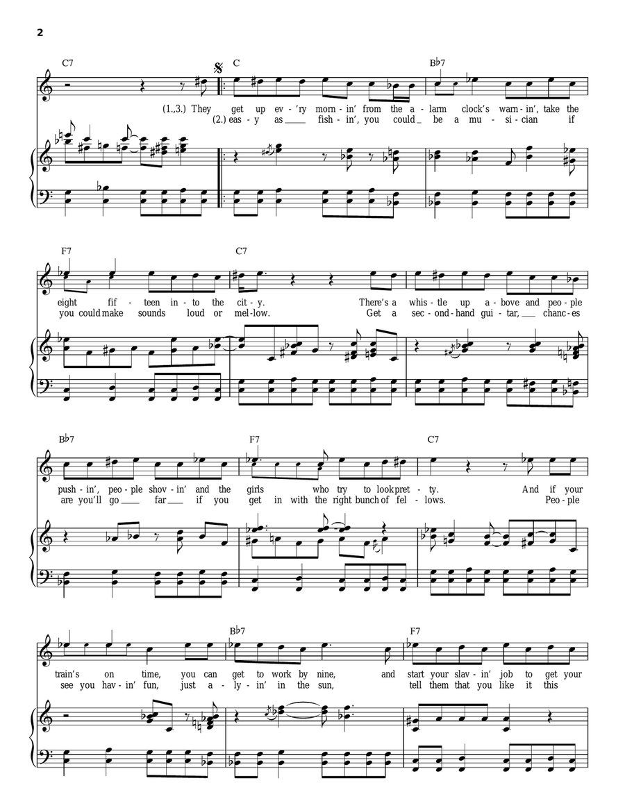 Takin' Care Of Business Takin' Care Of Business Piano, Vocal scores gallery preview page 2