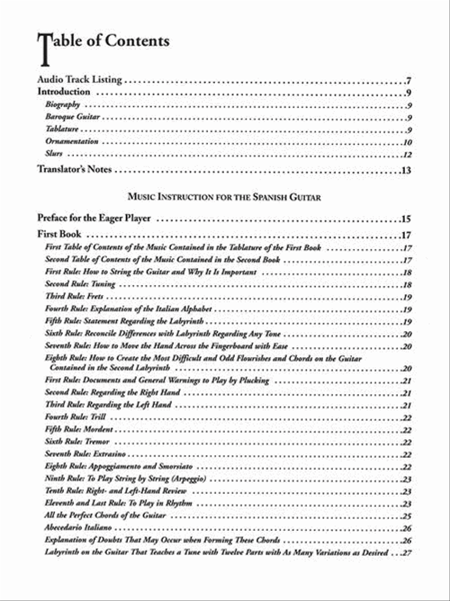 The Complete Works of Gaspar Sanz – Volumes 1 & 2 Acoustic Guitar scores gallery preview page 3