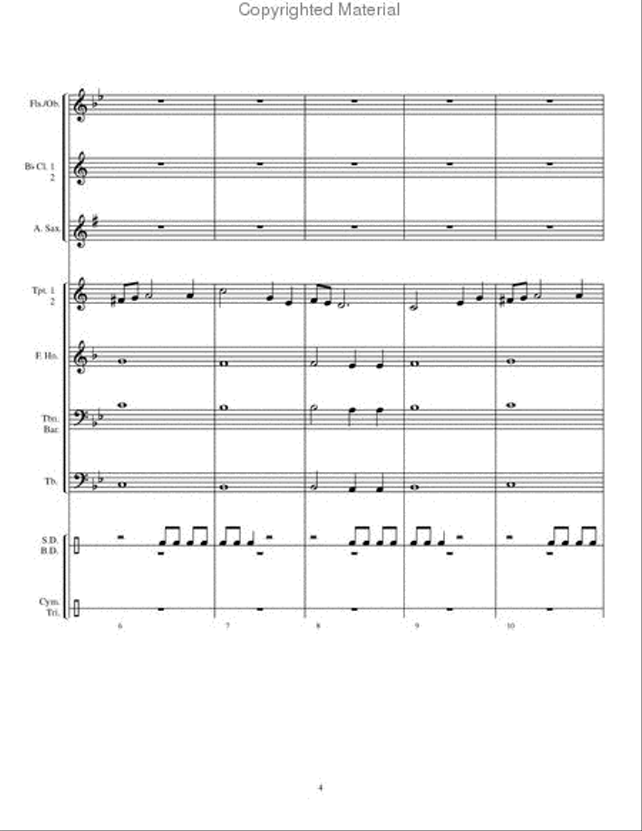 Orion Overture Concert Band scores gallery preview page 5