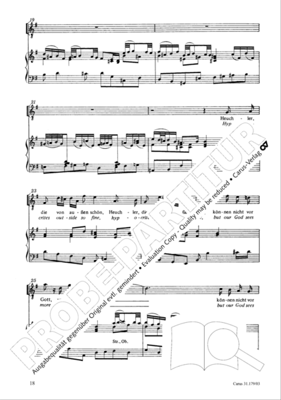 Be aware, your fear of God may turn to heresy (Siehe zu, dass deine Gottesfurcht nicht Heuchelei sei) STB scores gallery preview page 19