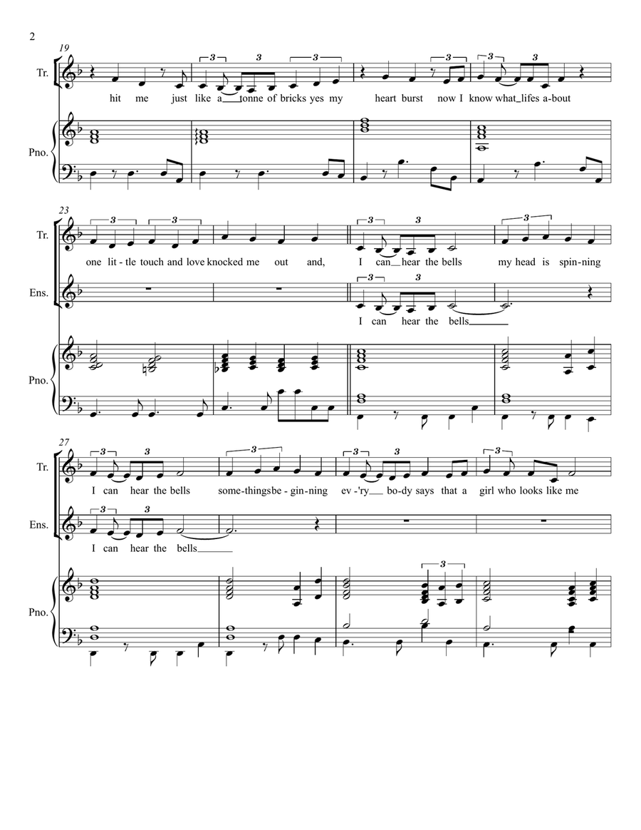 I Can Hear The Bells I Can Hear The Bells Piano, Vocal scores gallery preview page 2