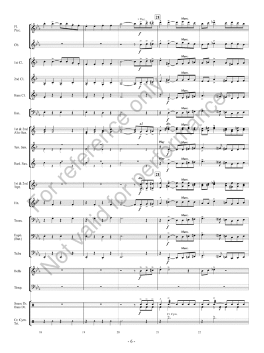 Orpheus Concert Band scores gallery preview page 7