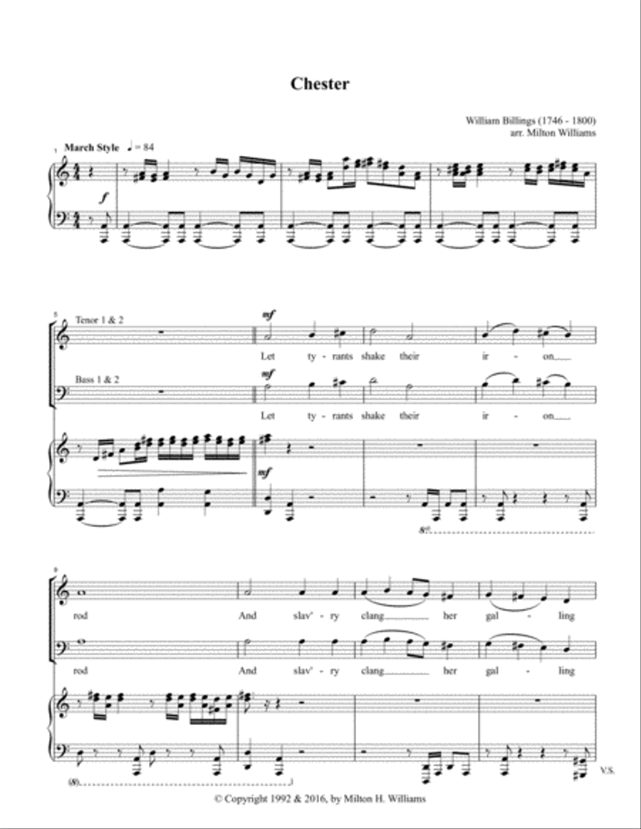 Chester 4-Part scores gallery preview page 1