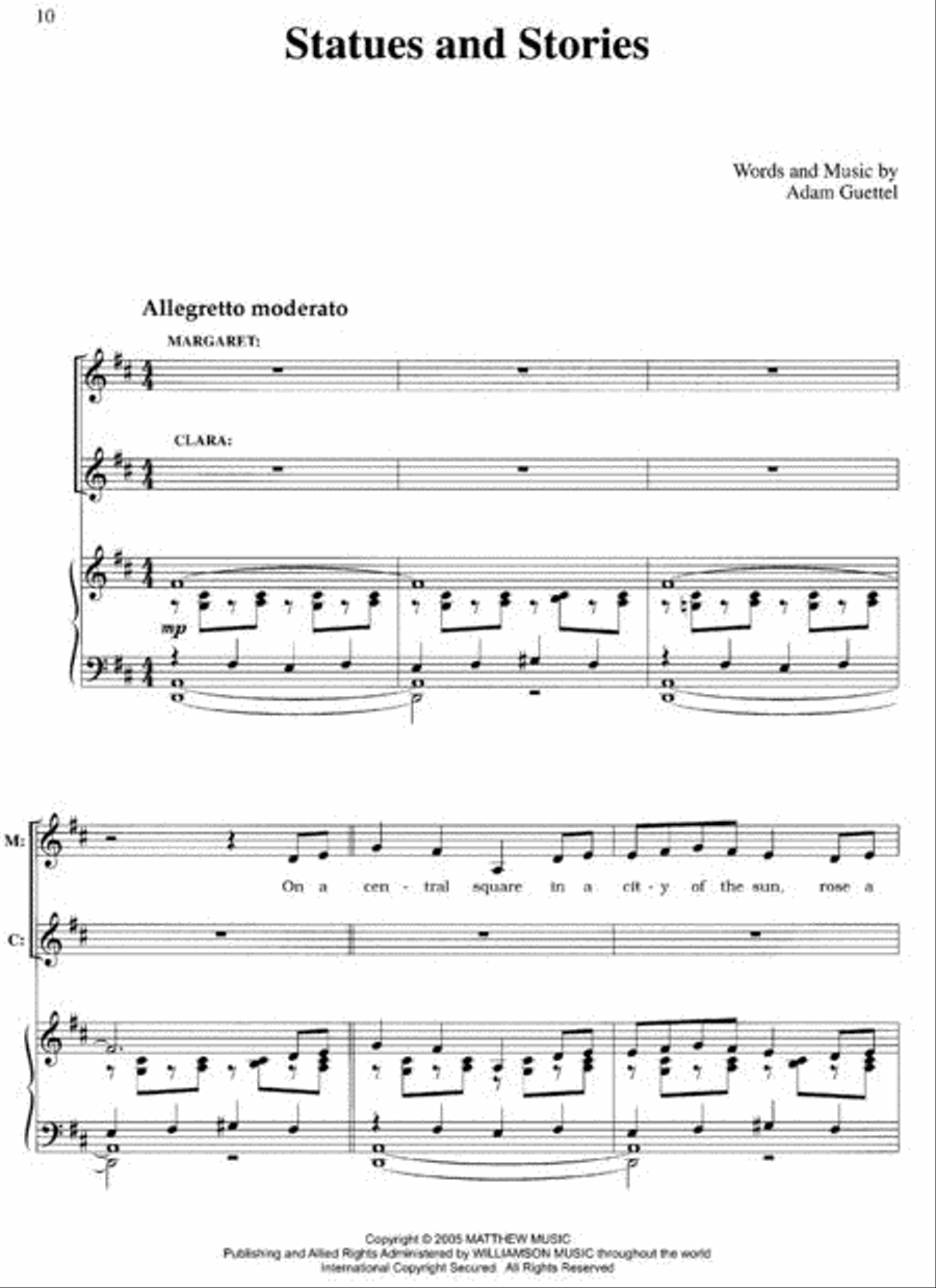 The Light in the Piazza Piano, Vocal, Guitar scores gallery preview page 2