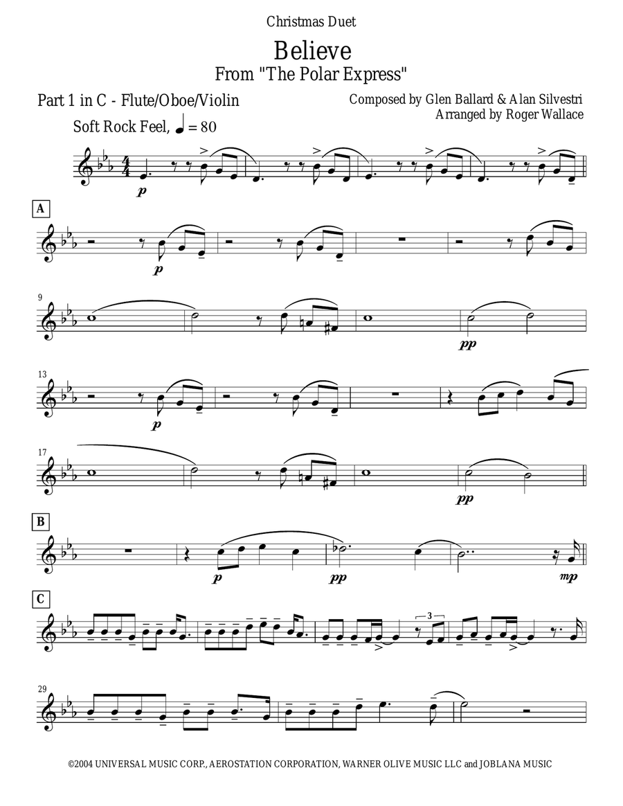 Believe C Instrument scores gallery preview page 6
