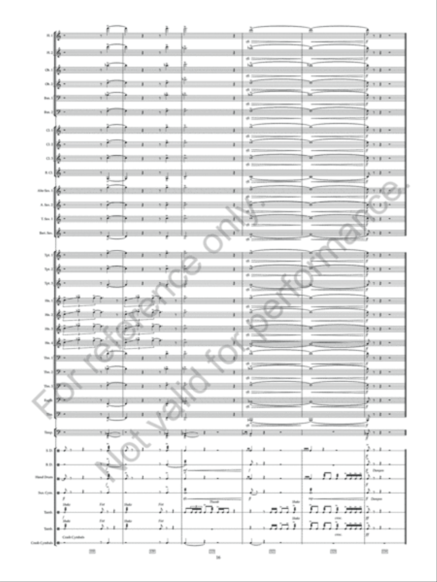 Flight Of Falcons Flight Of Falcons Concert Band scores gallery preview page 18