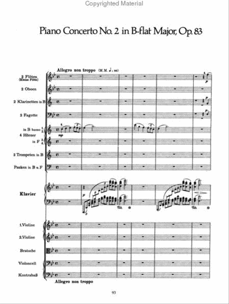 Piano Concertos Nos. 1 and 2 in Full Score Piano Solo scores gallery preview page 4