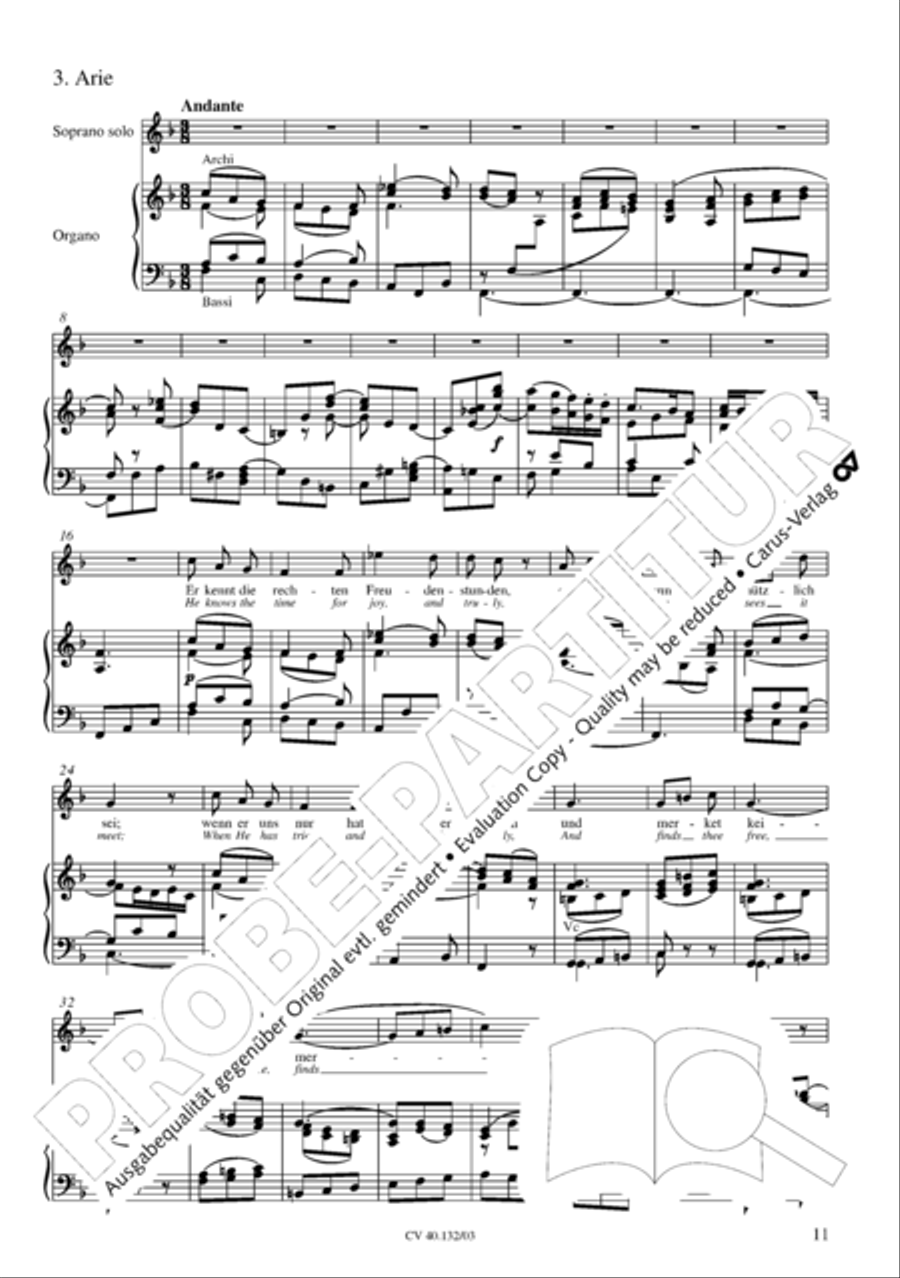 All those who seek God's sov'reign guidance (Wer nur den lieben Gott lasst walten) 4-Part scores gallery preview page 12