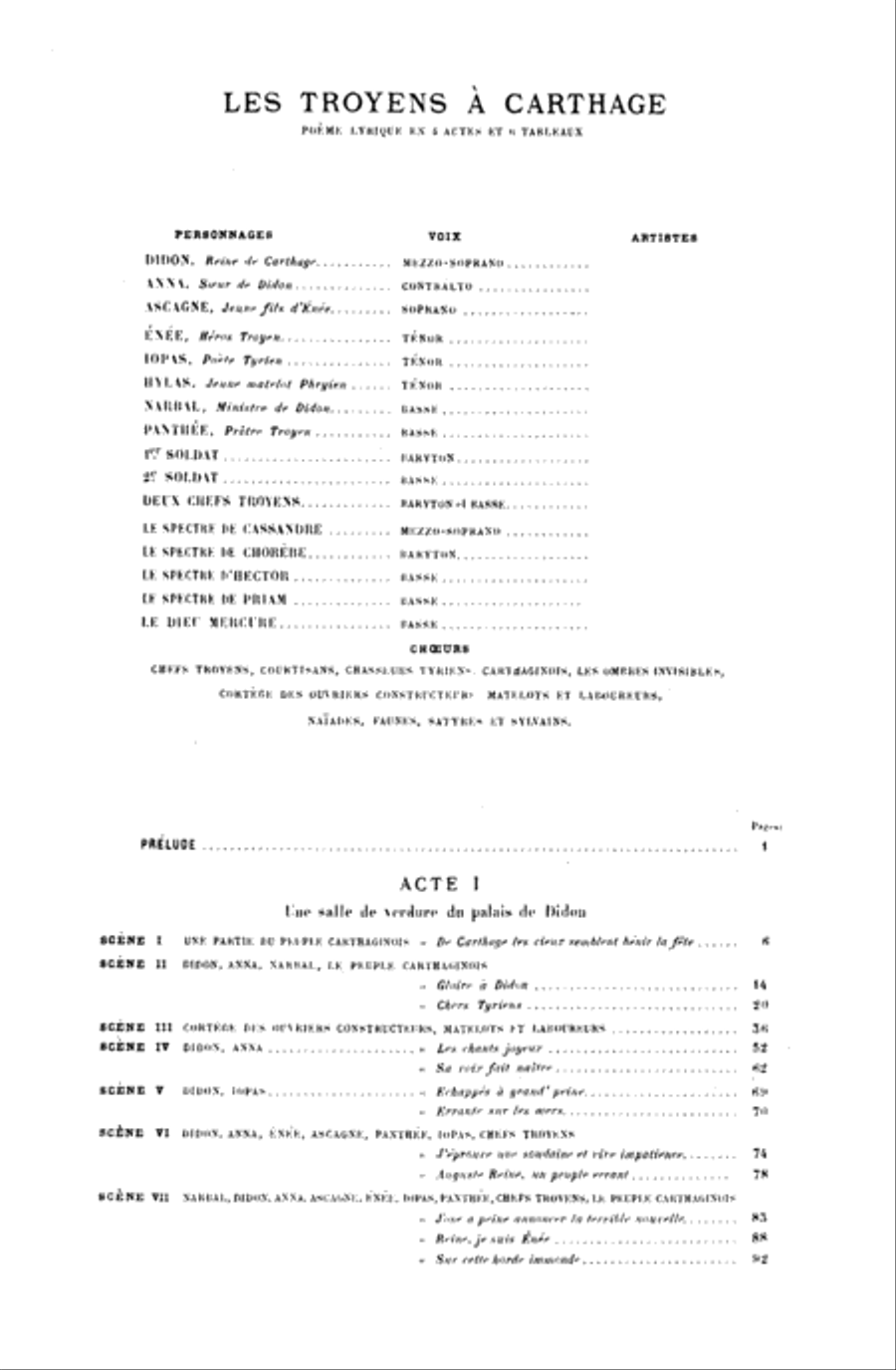 Les Troyens a Carthage Voice scores gallery preview page 5