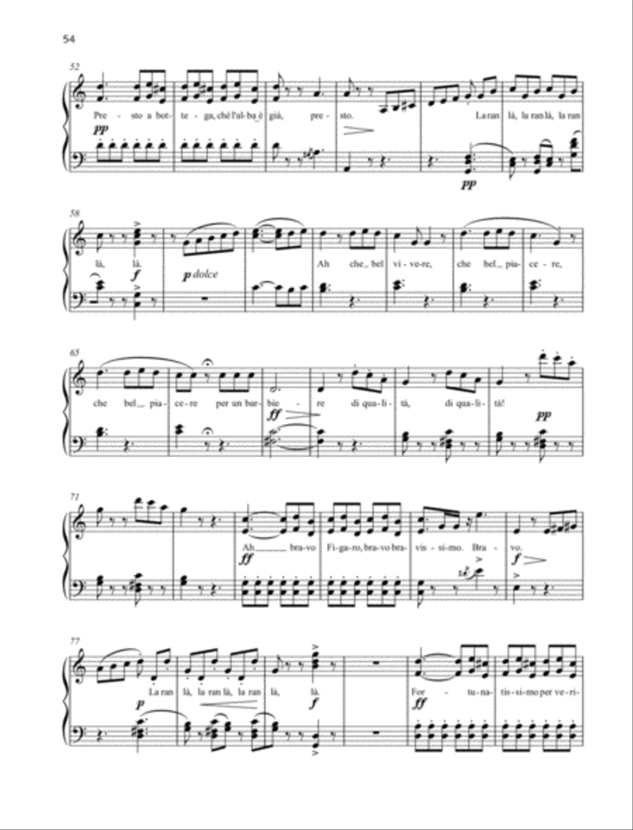Largo al factotum Piano Solo scores gallery preview page 3