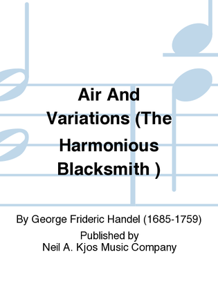 Book cover for Air And Variations (The Harmonious Blacksmith )